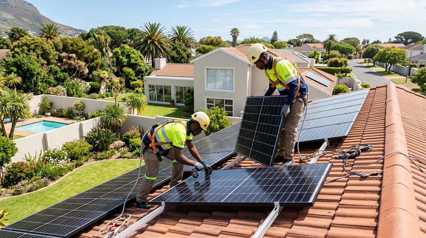 Solar Team on Roof